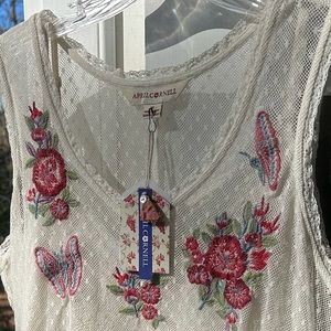 April Cornell cream dress NWT